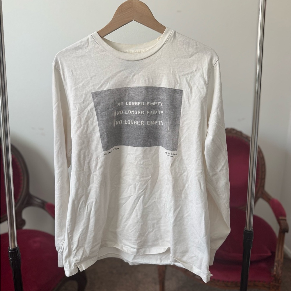 White Long Sleeve Graphic Tee